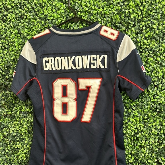 Nike New England Patriots #87 Gronkowski Navy Blue Women's NFL Jersey in small - Picture 8 of 8